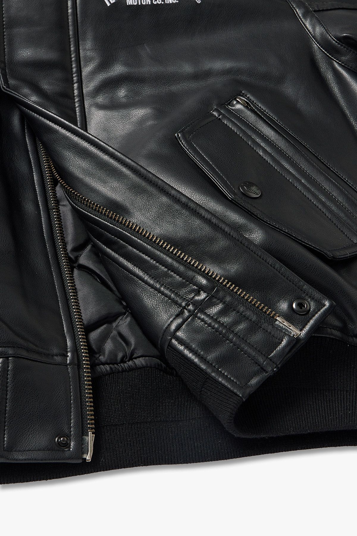 할리데이비슨 컬렉션스®(HARLEY-DAVIDSON COLLECTIONS®) NIFTY SYNTHETIC LEATHER 항공점퍼_블랙 HH15301002