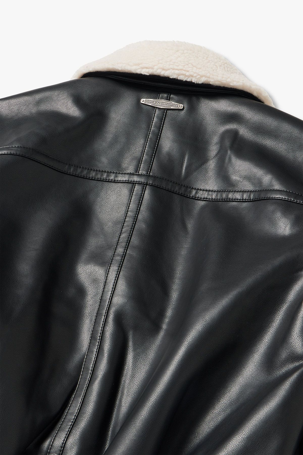 할리데이비슨 컬렉션스®(HARLEY-DAVIDSON COLLECTIONS®) NIFTY SYNTHETIC LEATHER 항공점퍼_블랙 HH15301002