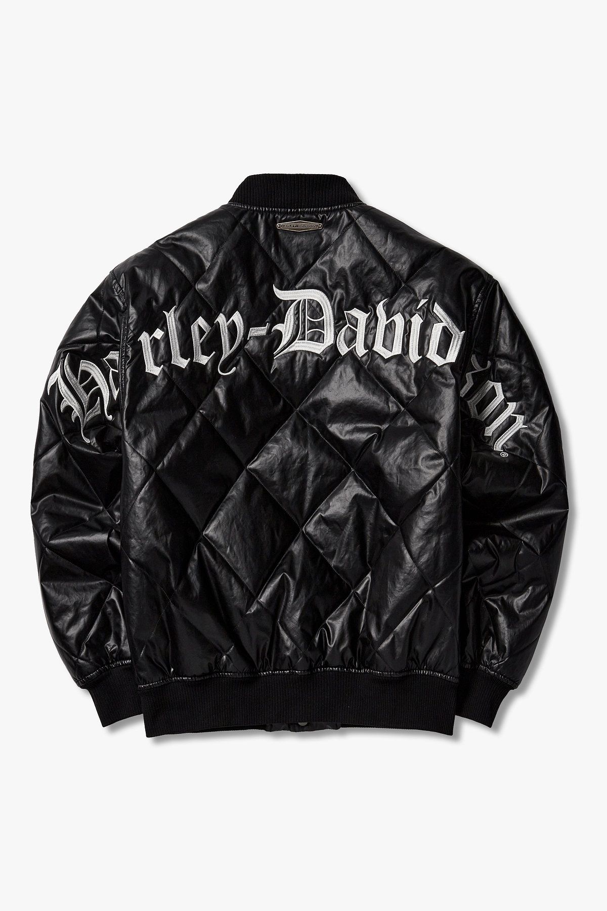 할리데이비슨 컬렉션스®(HARLEY-DAVIDSON COLLECTIONS®) 백 로고 퀼팅 점퍼_블랙 HH15303005