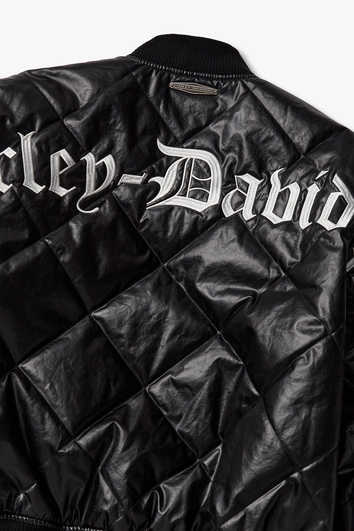 할리데이비슨 컬렉션스®(HARLEY-DAVIDSON COLLECTIONS®) 백 로고 퀼팅 점퍼_블랙 HH15303005