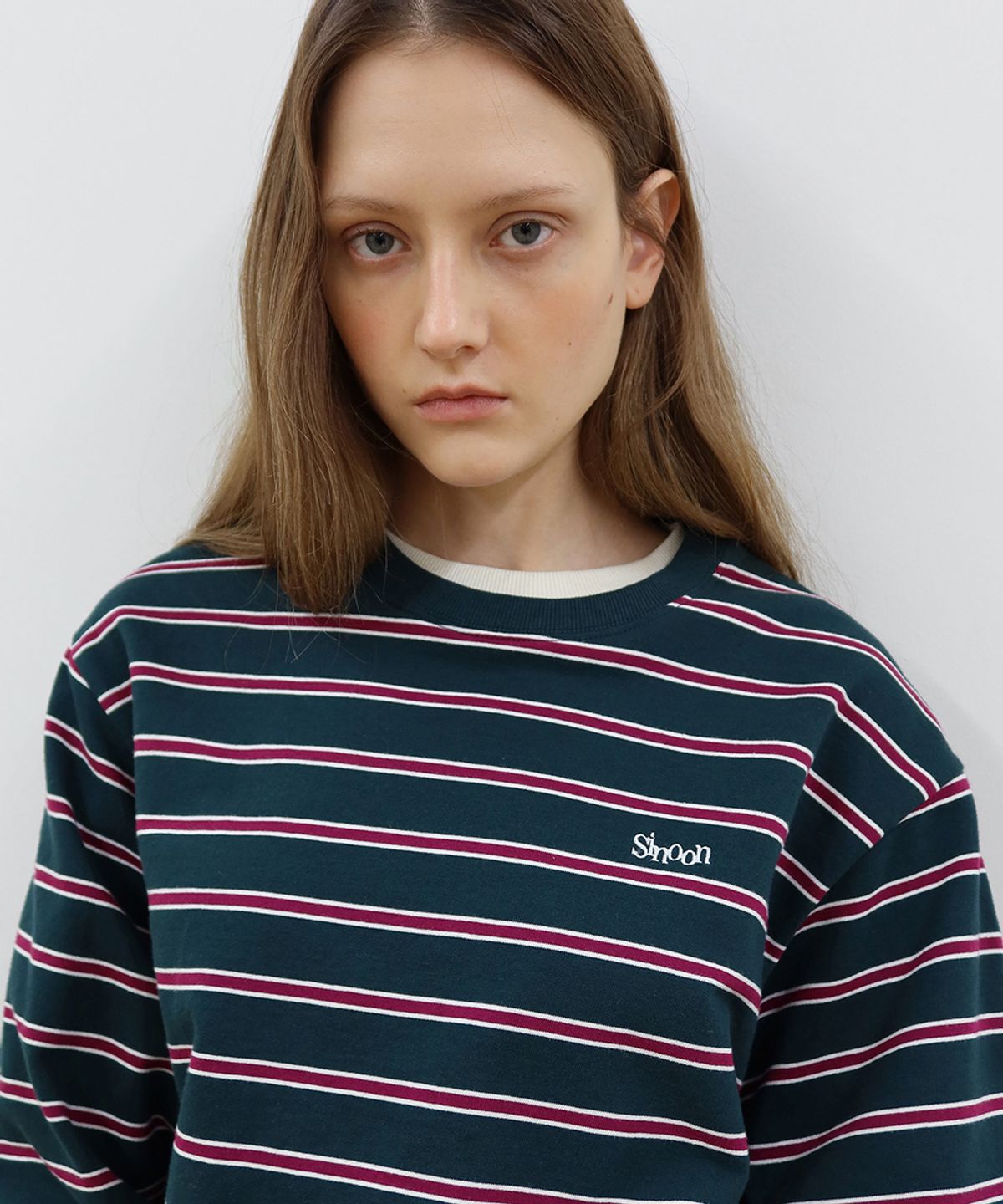 시눈(SINOON) Multi Stripe Long Sleeve (5 Color)
