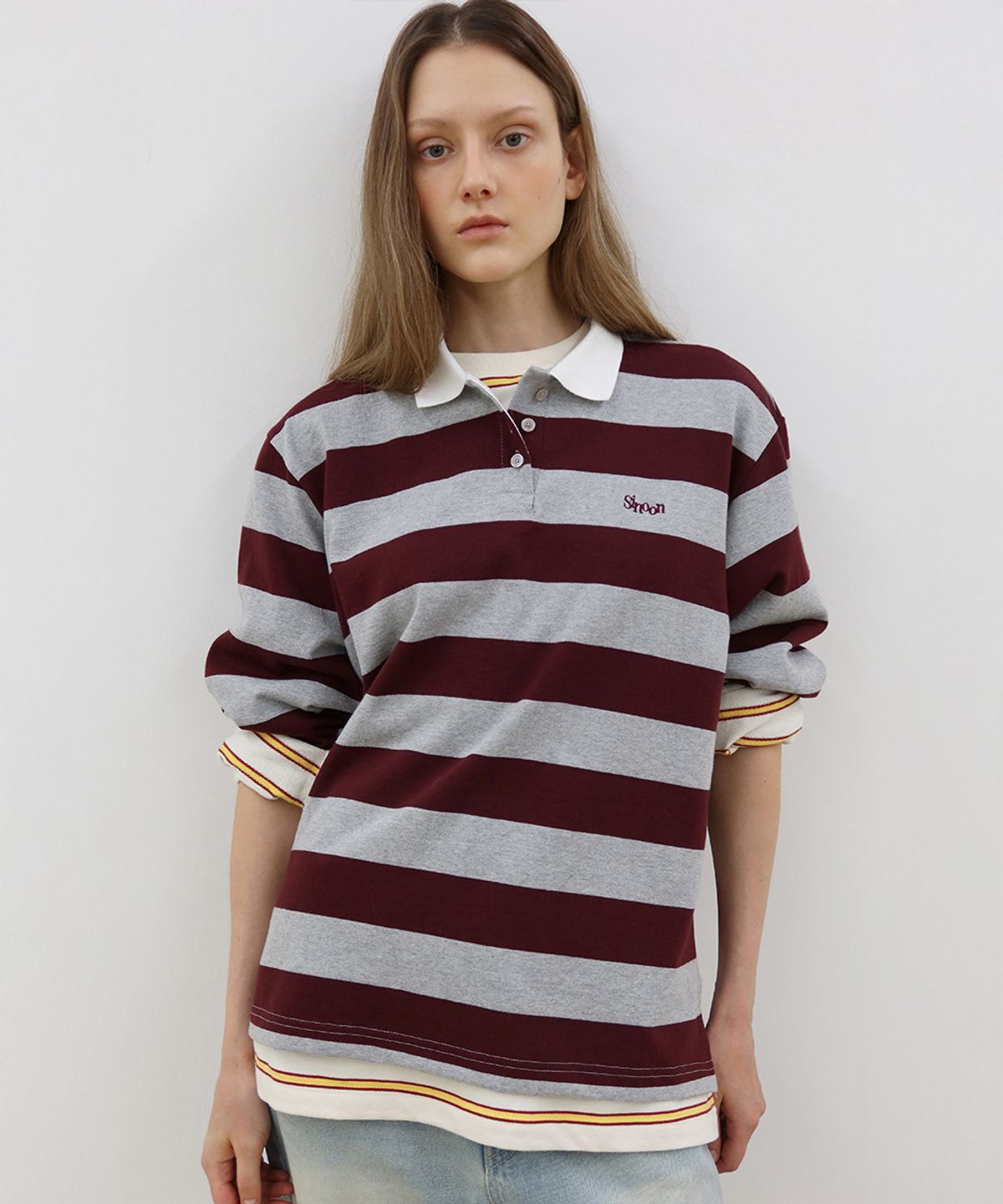 시눈(SINOON) Rugby Long Sleeve (2 Color)