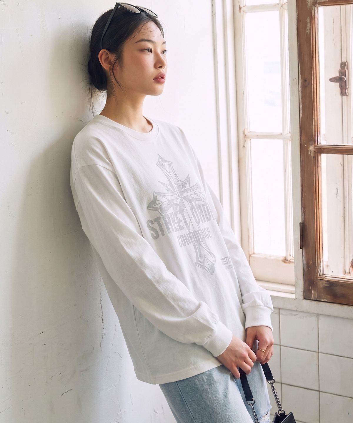 밴웍스(VANNWORKS) STREET ORDER 롱슬리브 (VLS0212) 화이트