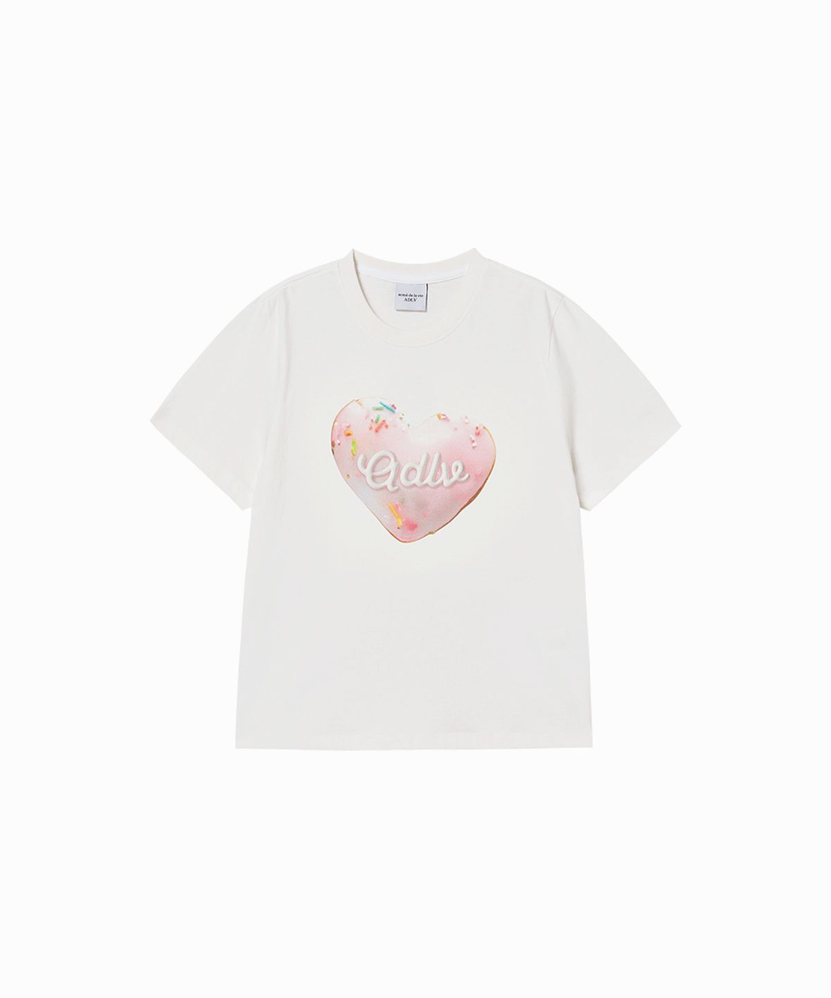 아크메드라비(ACME DE LA VIE) WOMAN HEART DOUGHNUT SHORT SLEEVE T-SHIRT (2COLOR)