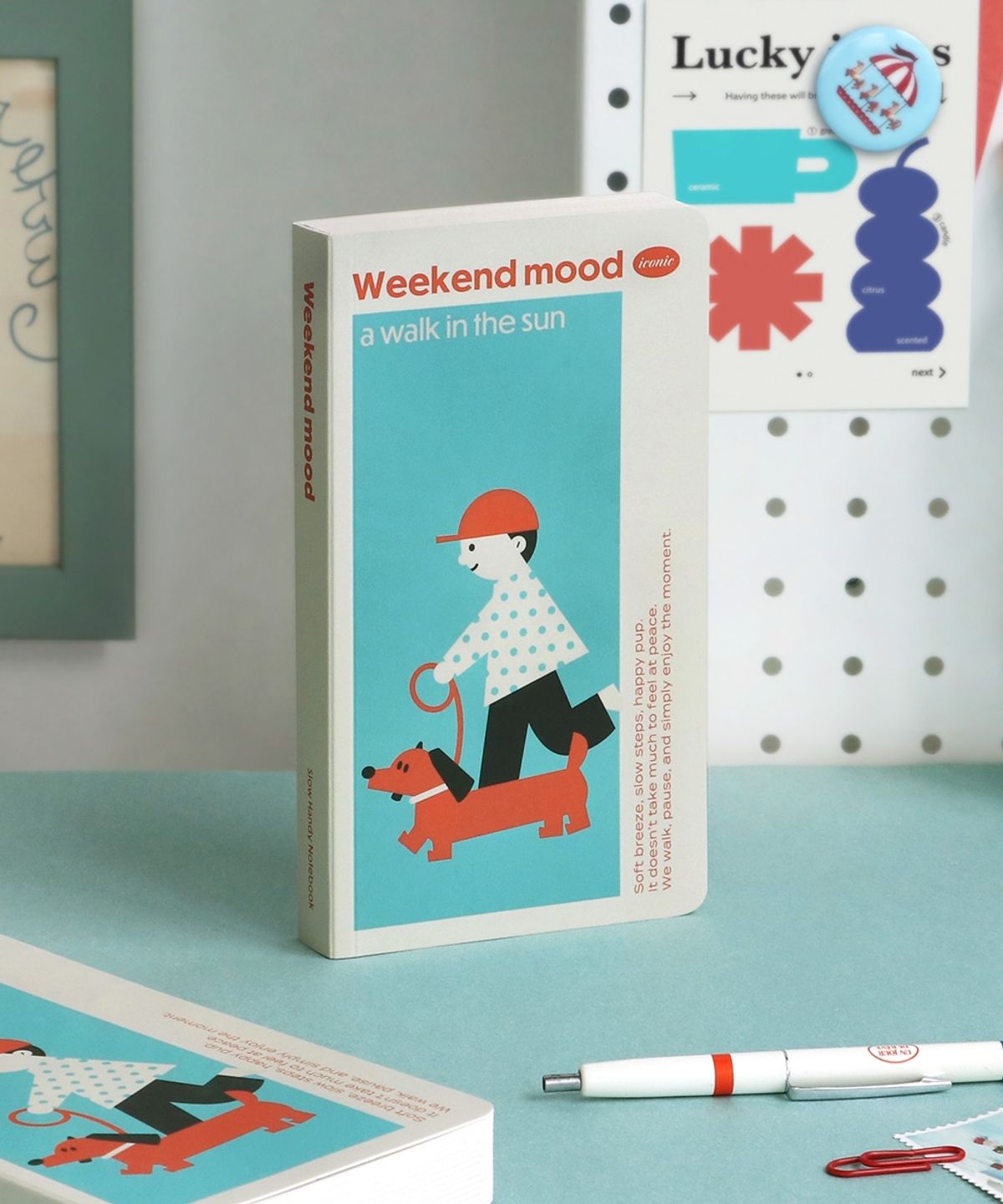 아이코닉(ICONIC) 슬로우 핸디노트 라인 유선 수첩 Weekend