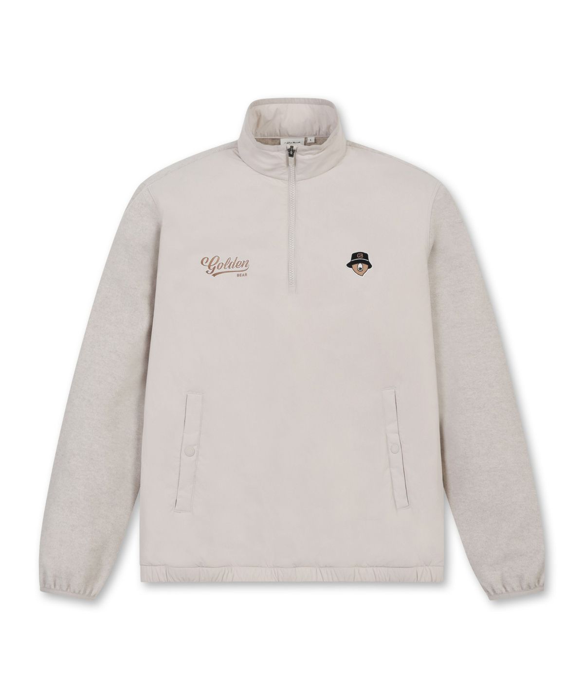 골든베어(GOLDEN BEAR) Fleece Hybrid Half Zip Jumper G4UAW25811BEX