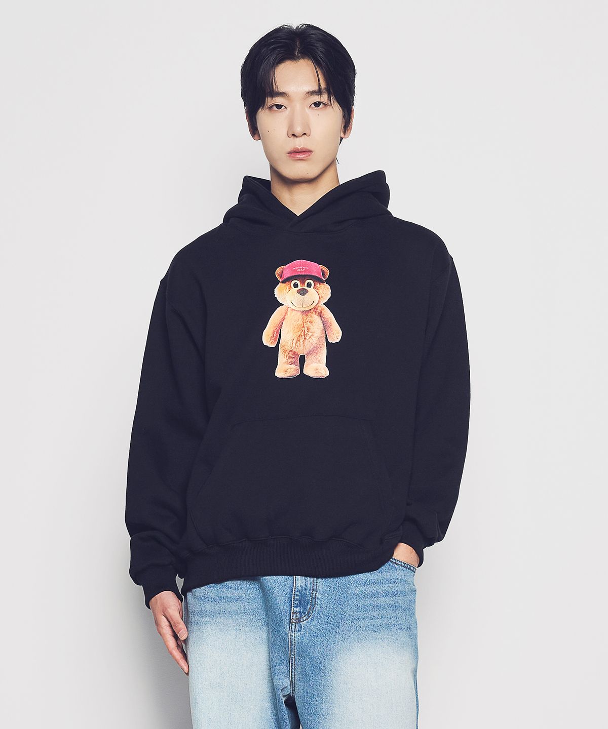 아크메드라비(ACME DE LA VIE) 3D STAND AC BEAR NAPPING HOODIE (4COLOR)