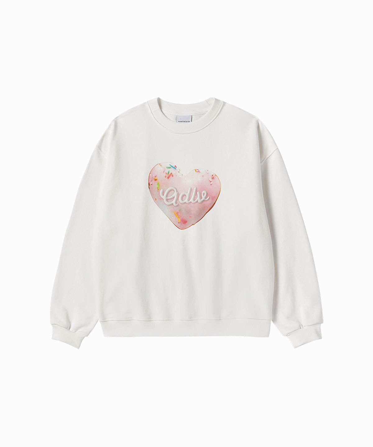 아크메드라비(ACME DE LA VIE) WOMAN HEART DOUGHNUT SWEATSHIRT (2COLOR)