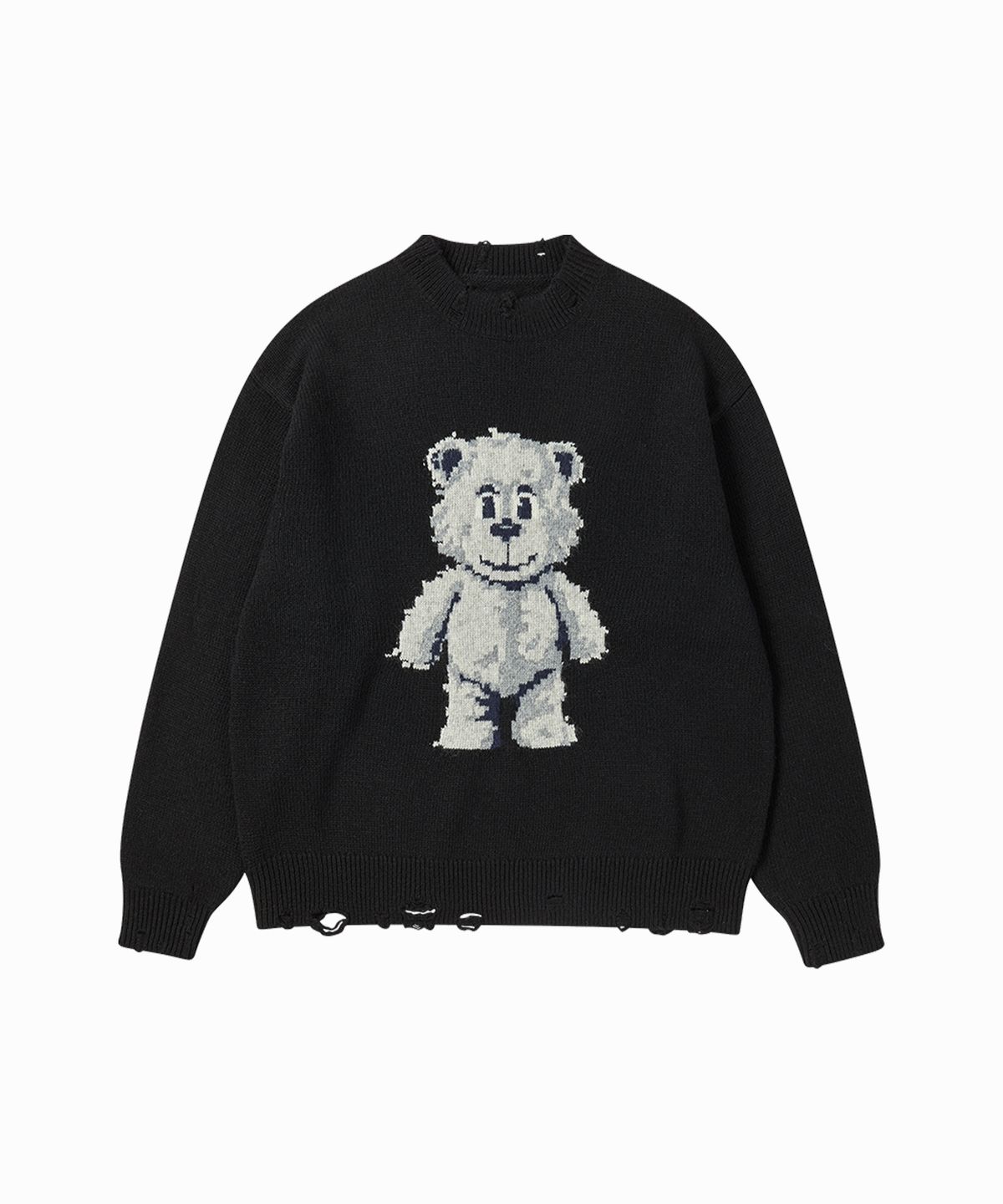 아크메드라비(ACME DE LA VIE) DISTRESSED BEAR WOOL KNIT (3COLOR)