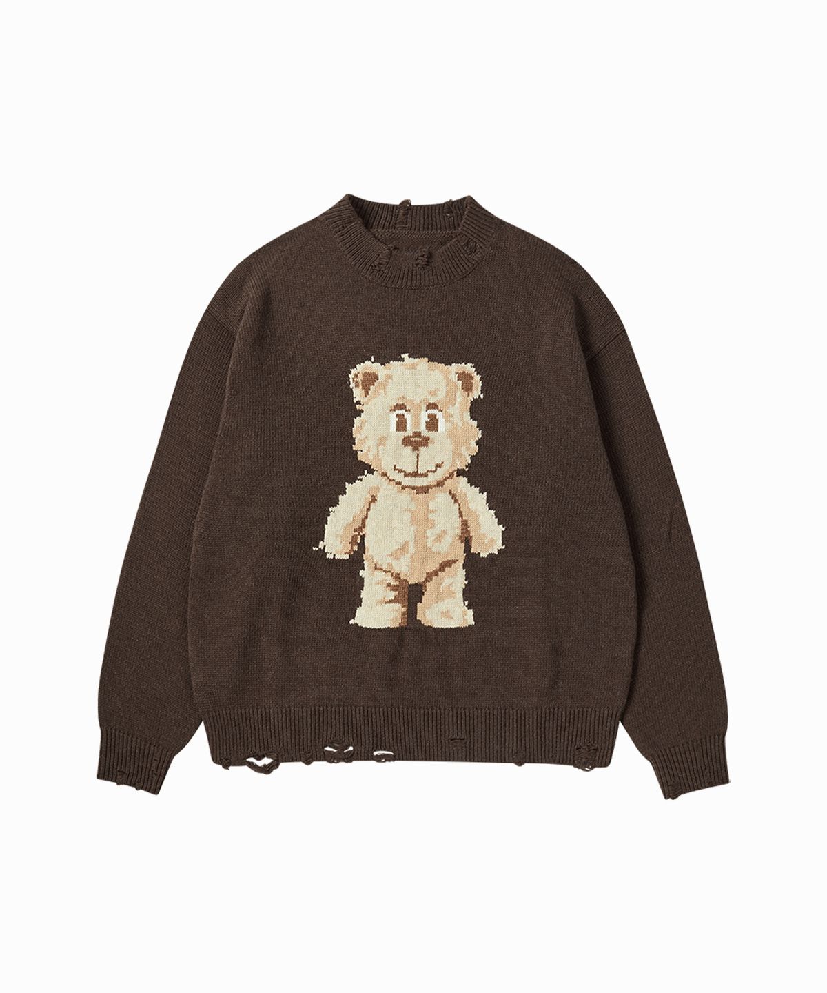 아크메드라비(ACME DE LA VIE) DISTRESSED BEAR WOOL KNIT (3COLOR)
