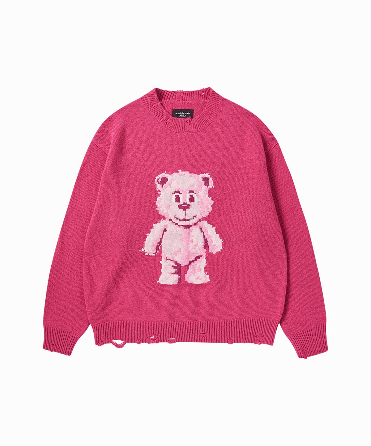 아크메드라비(ACME DE LA VIE) DISTRESSED BEAR WOOL KNIT (3COLOR)