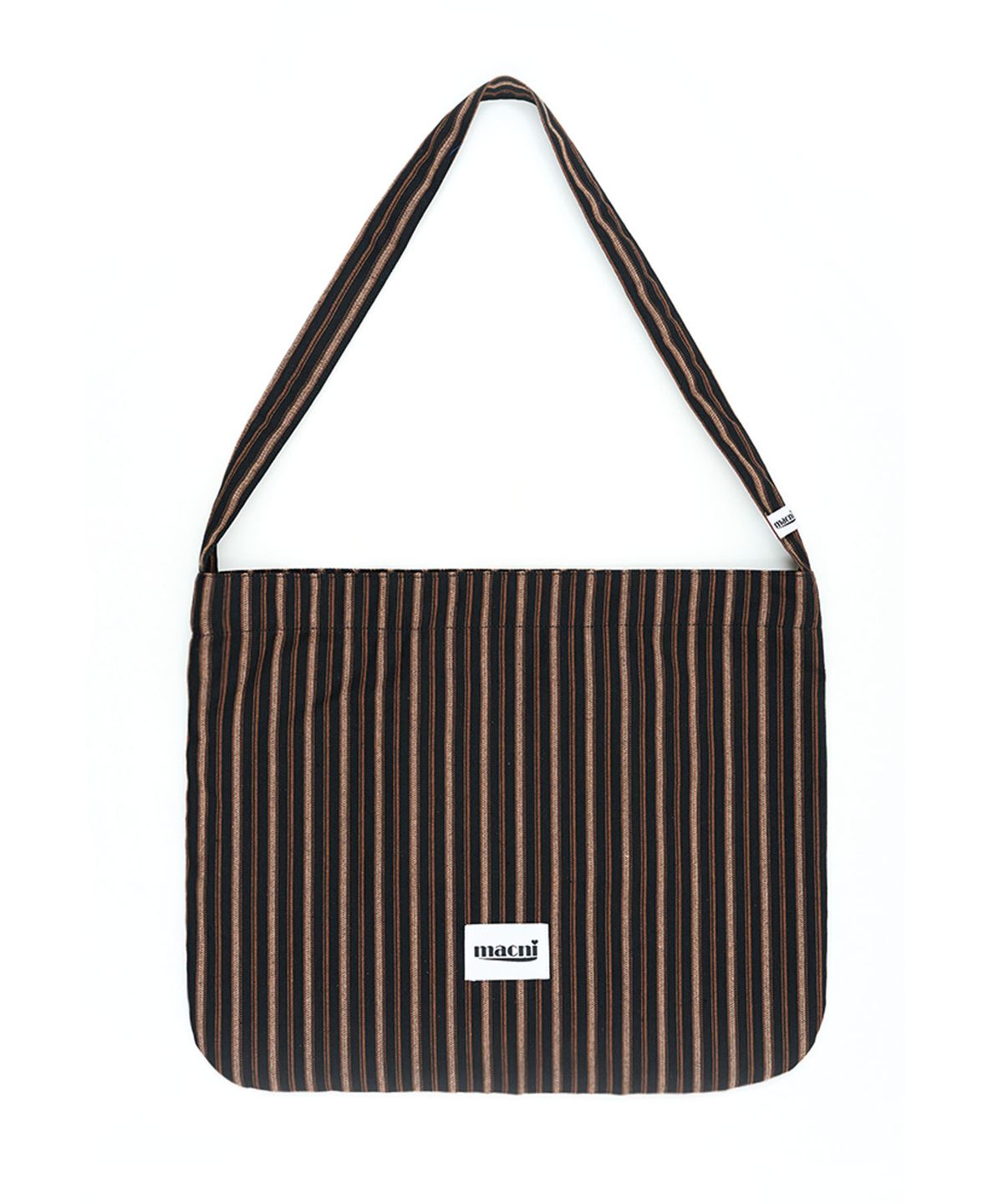 마크니(MACNI) STRIPE ECO CROSS BAG BLACK