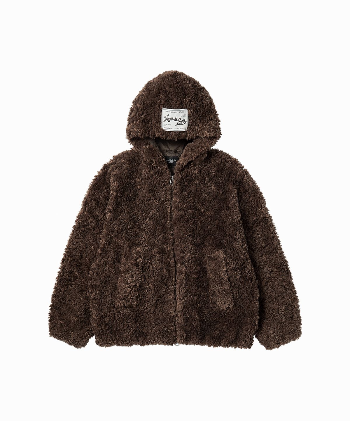 아크메드라비(ACME DE LA VIE) TEDDY HOOD JUMPER (2COLOR)