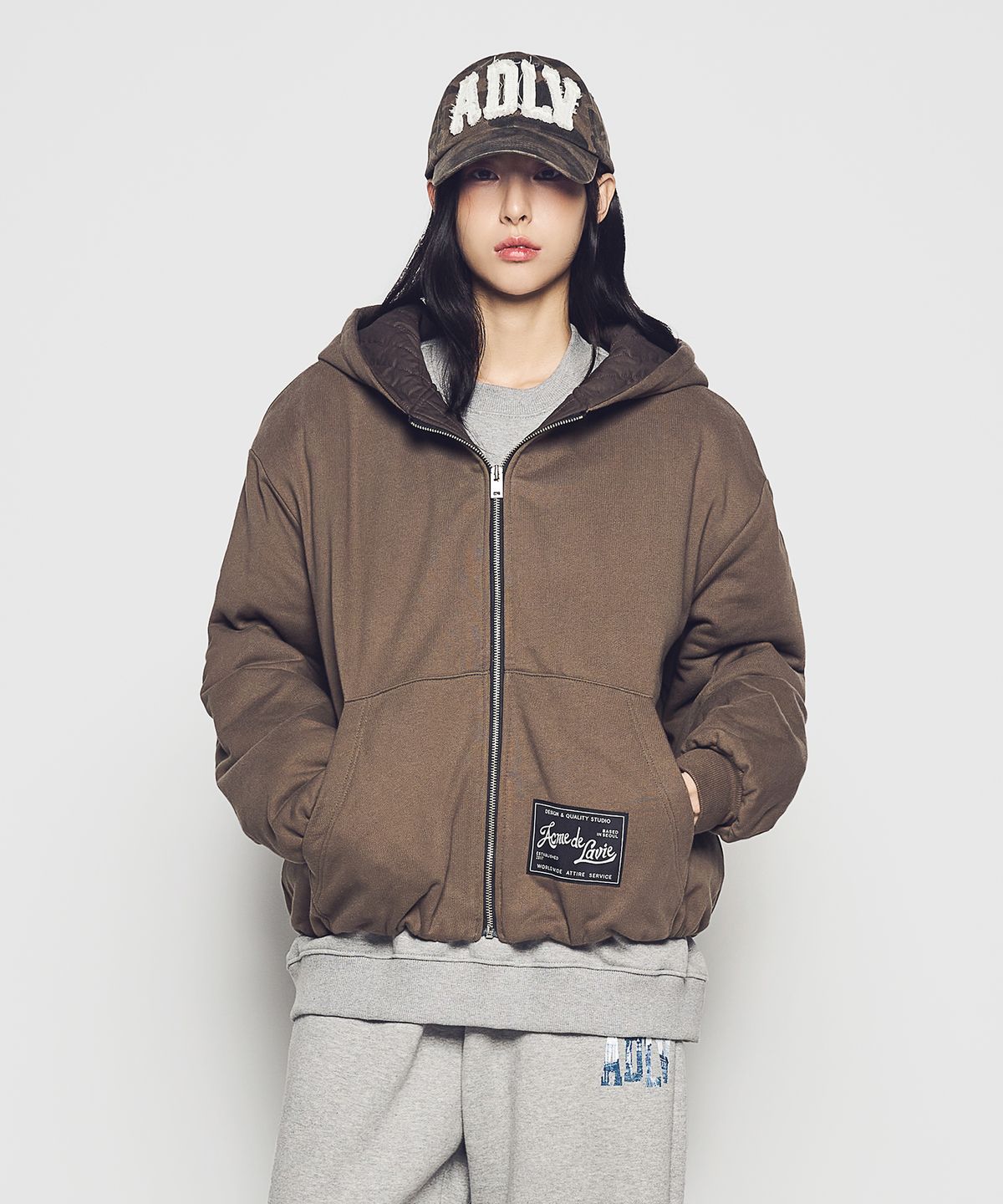 아크메드라비(ACME DE LA VIE) SWEAT HOOD JACKET (2COLOR)