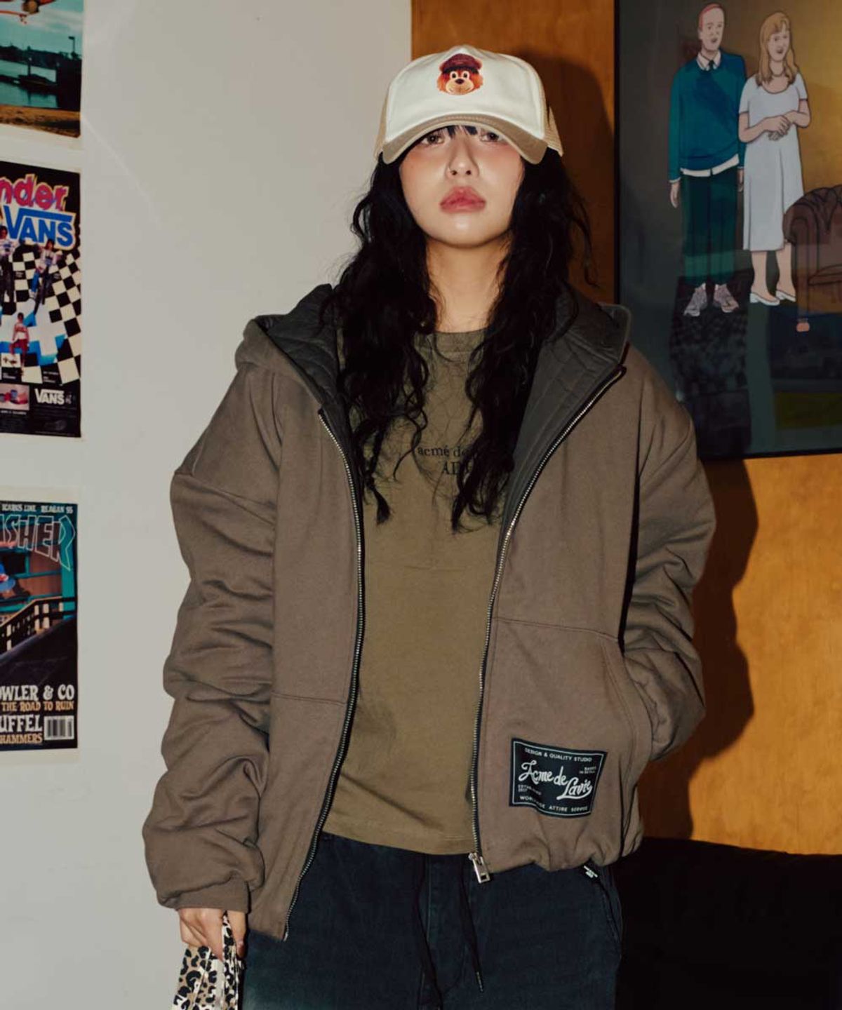 아크메드라비(ACME DE LA VIE) SWEAT HOOD JACKET (2COLOR)