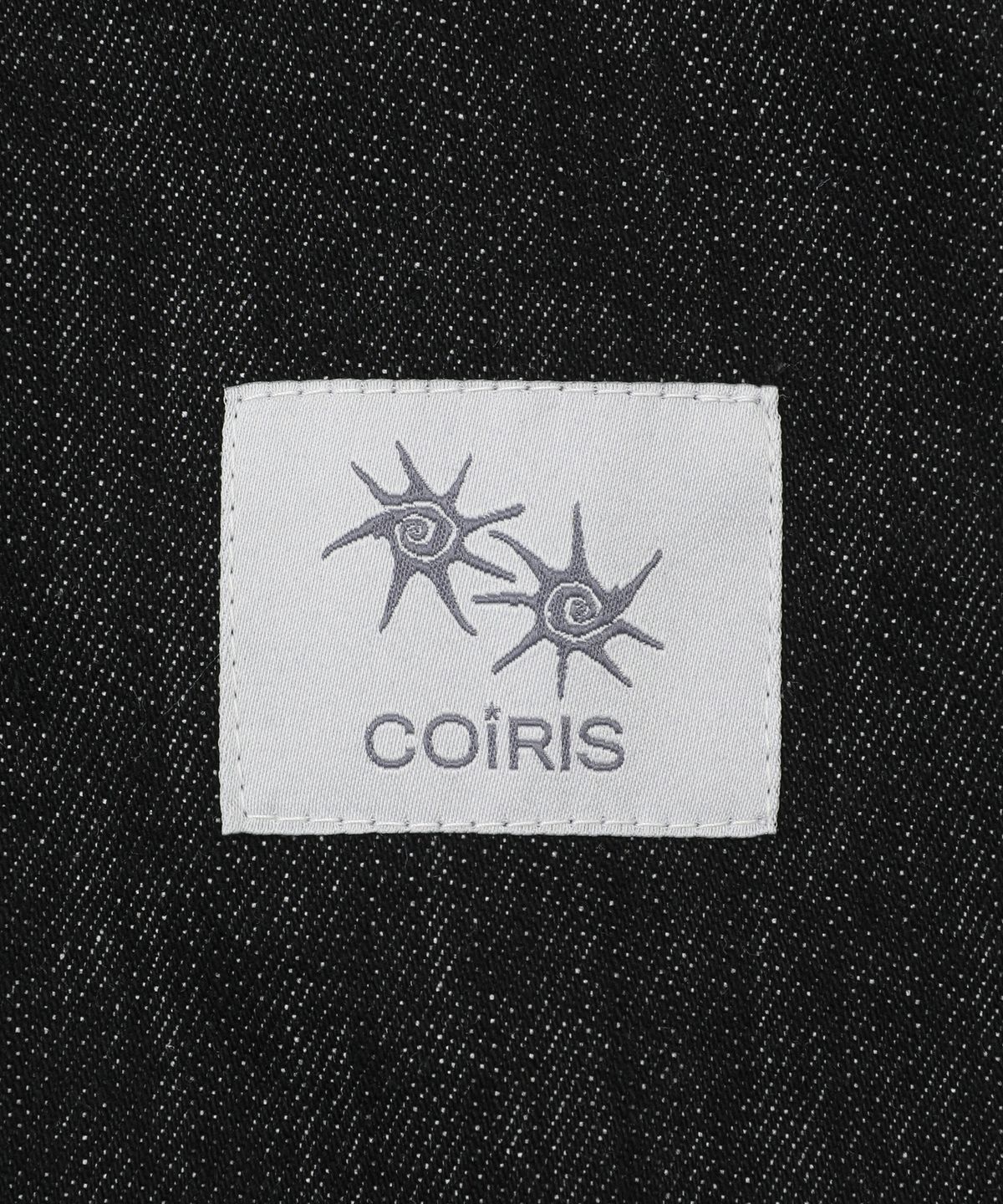 코이리스(COIRIS) 위티 원턱 화이트 스티치 와이드 데님 팬츠