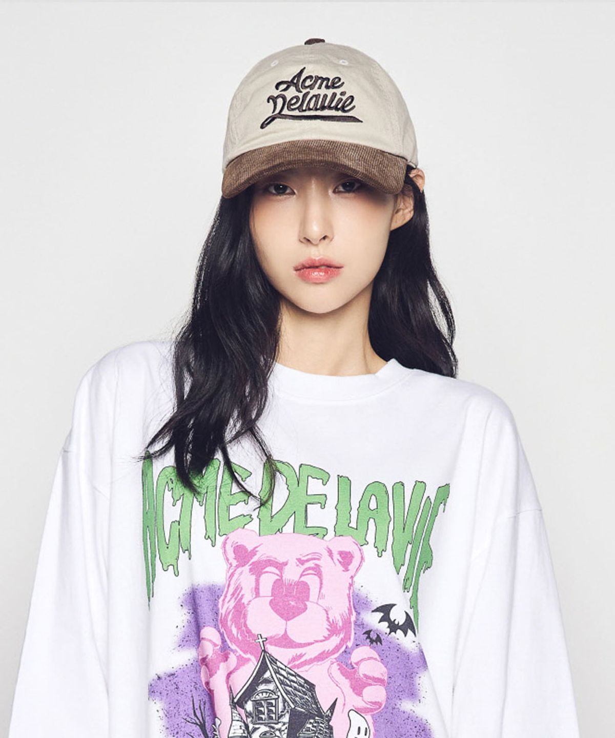 아크메드라비(ACME DE LA VIE) CORDUROY COLOR SCHEME BALL CAP