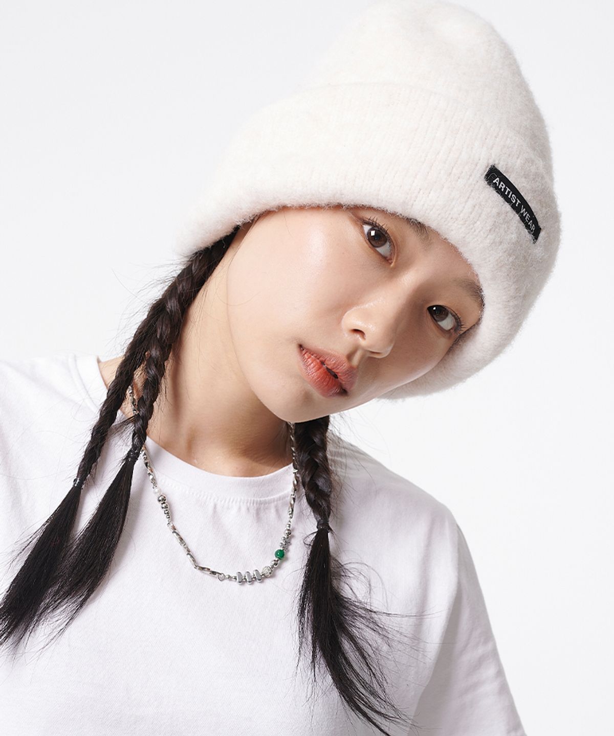 아티스트웨어(ARTISTWEAR) [6COLORS] 로고 오버핏 볼드 비니