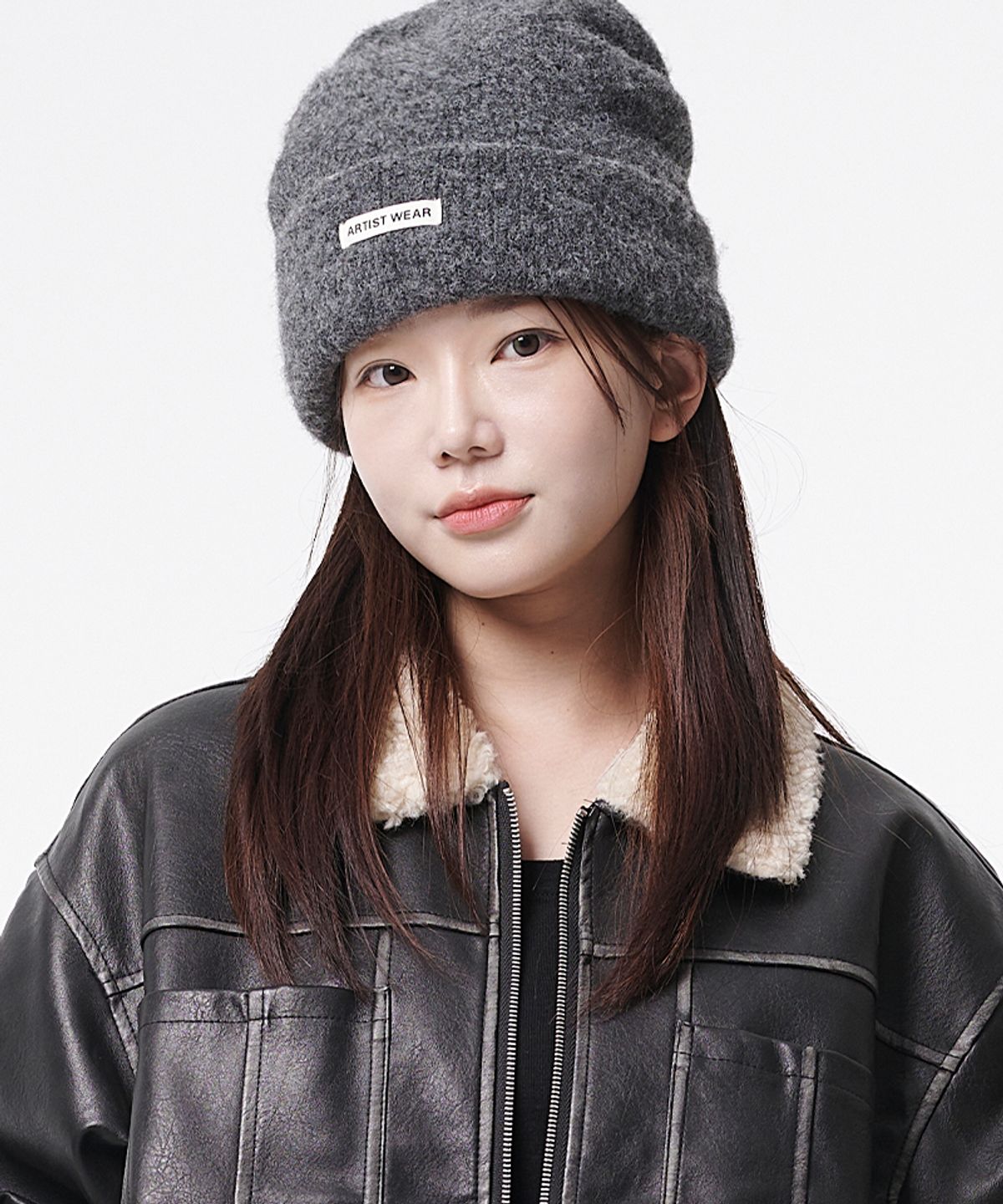 아티스트웨어(ARTISTWEAR) [6COLORS] 로고 오버핏 볼드 비니