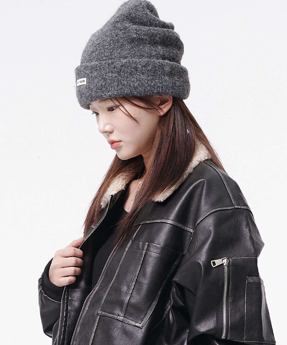 아티스트웨어(ARTISTWEAR) [6COLORS] 로고 오버핏 볼드 비니