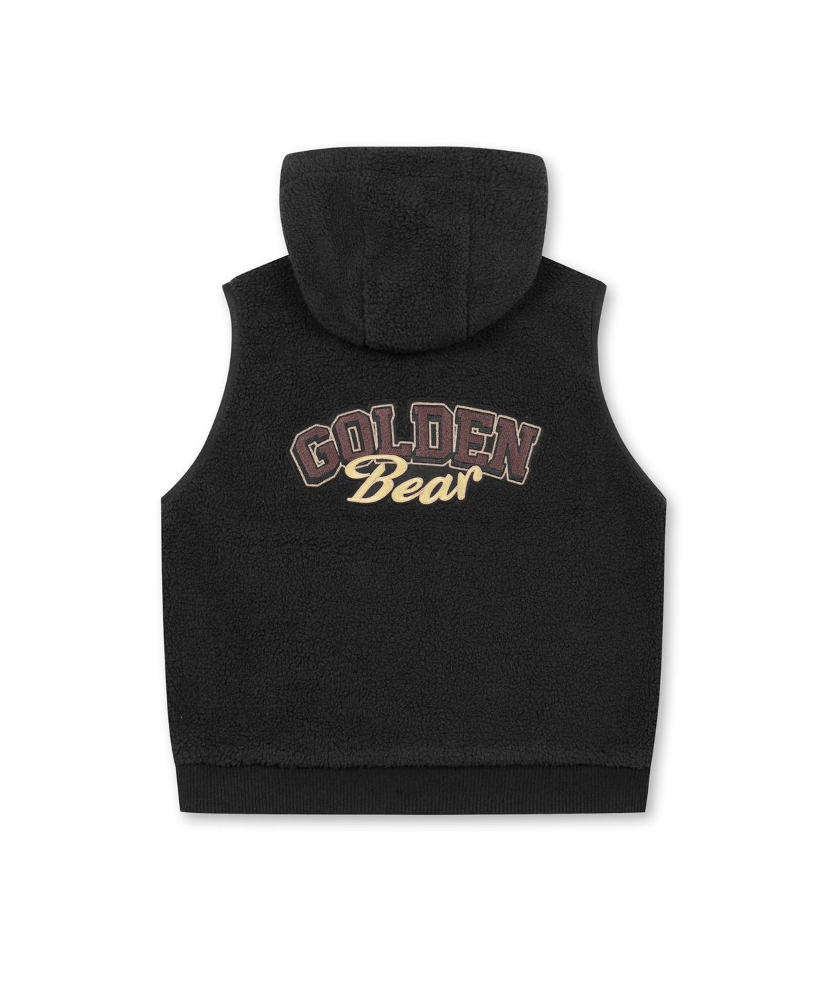 골든베어(GOLDEN BEAR) (W) Back Graphic Fleece Vest G5VAW25821BKX