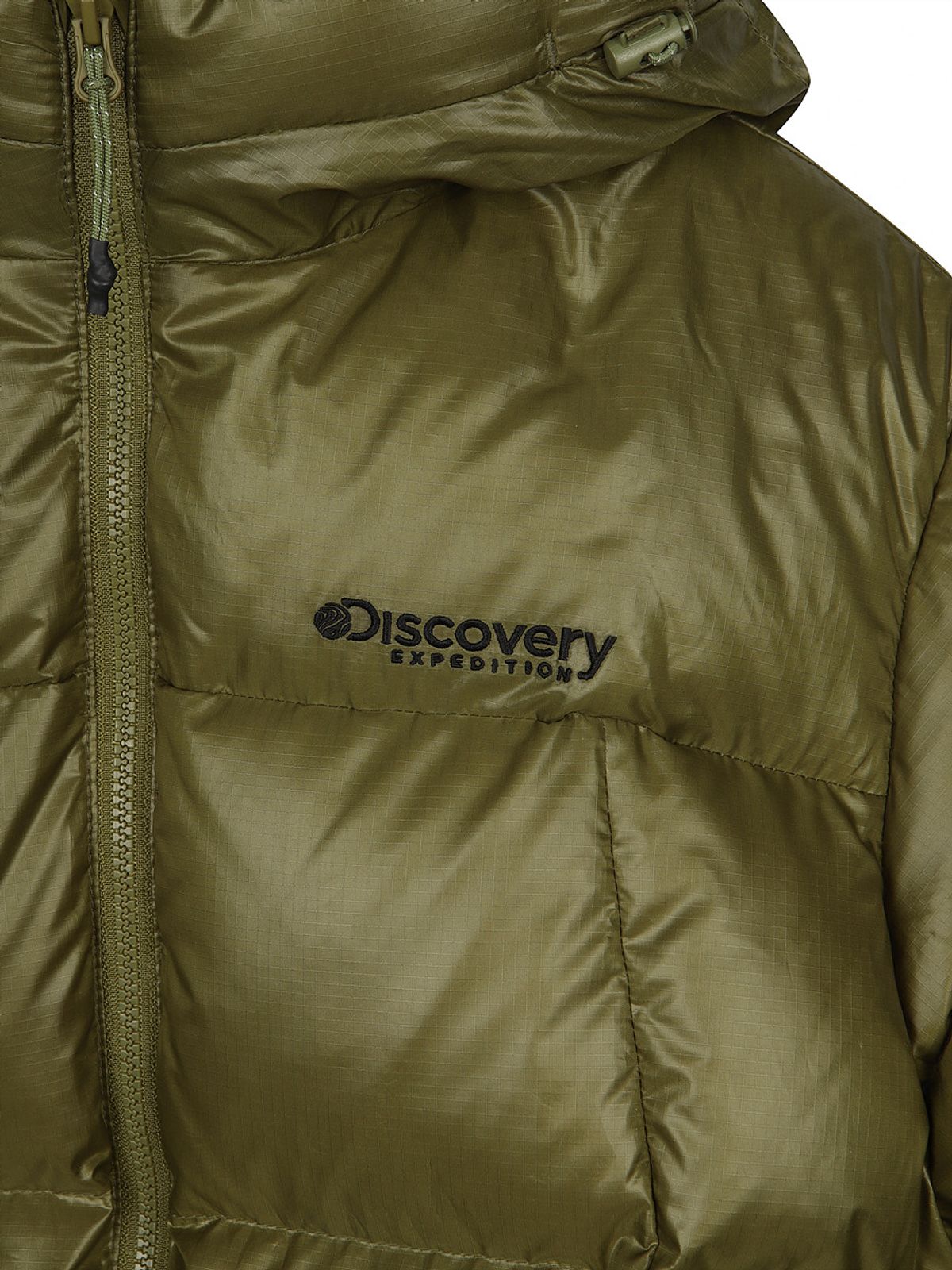 디스커버리 키즈(DISCOVERY KIDS) 글로시 다운 숏패딩 (N/OLIVE)