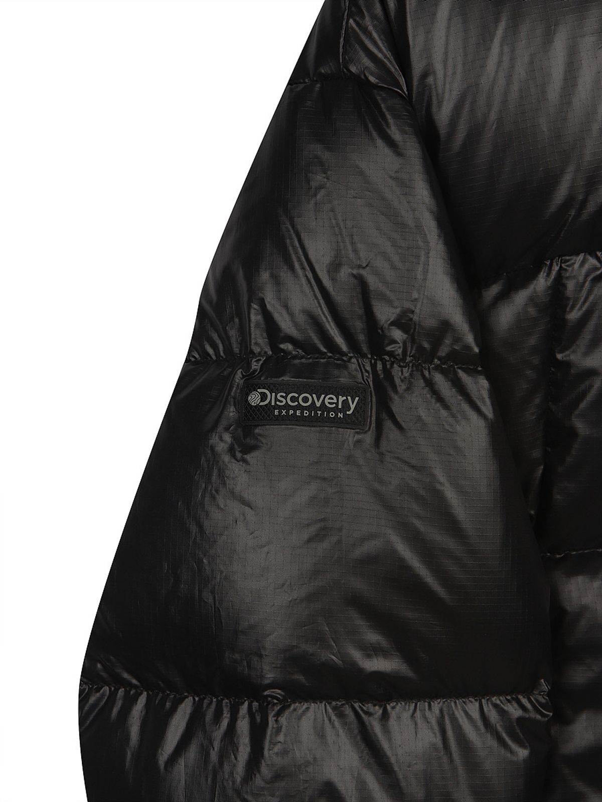 디스커버리 키즈(DISCOVERY KIDS) 글로시 다운 숏패딩 (Neon Black)