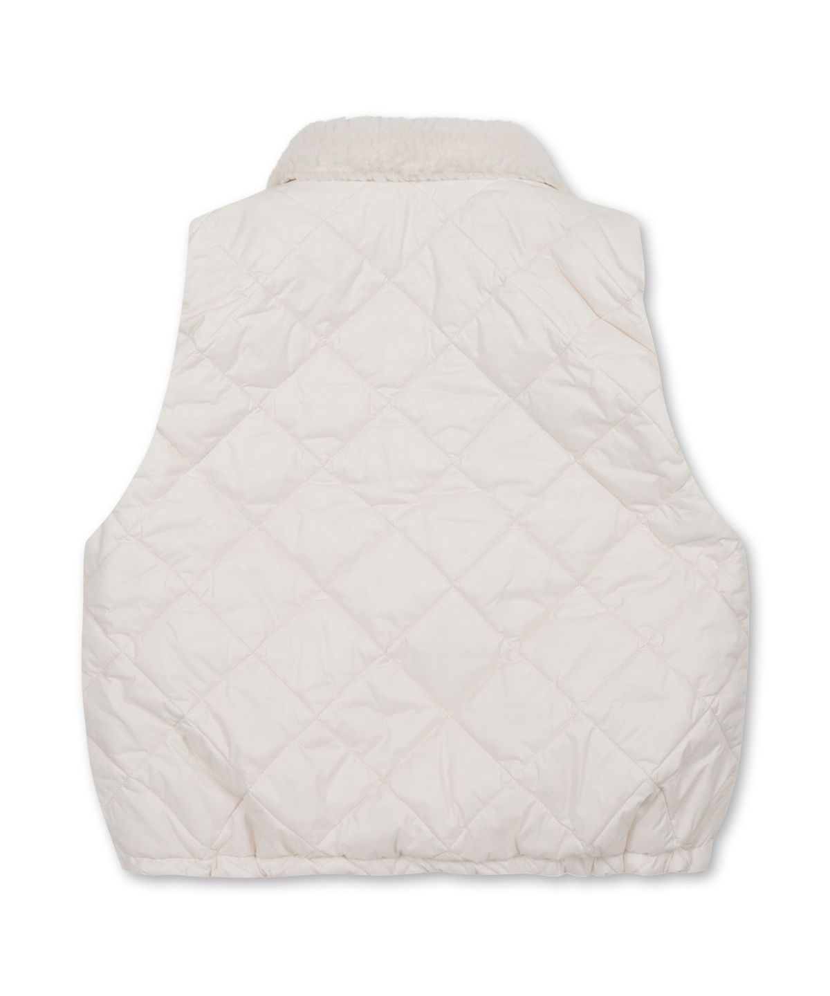 골든베어(GOLDEN BEAR) (W) Fleece Collar Quilted Vest G5VAW25831IVX