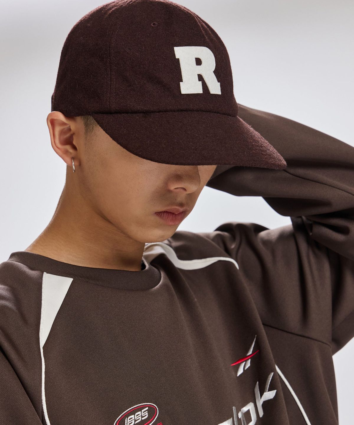 리복(REEBOK) 울 볼캡 - 다크 브라운