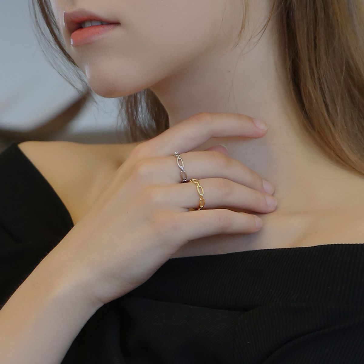디유아모르(DIEUAMOUR) 바인드 오픈 반지