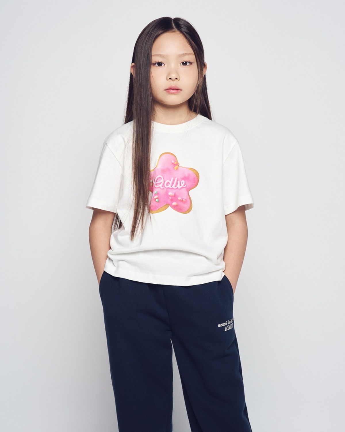 아크메드라비 키즈(acmedelaviekids) KIDS STAR DOUGHNUT SHORT SLEEVE T-SHIRT