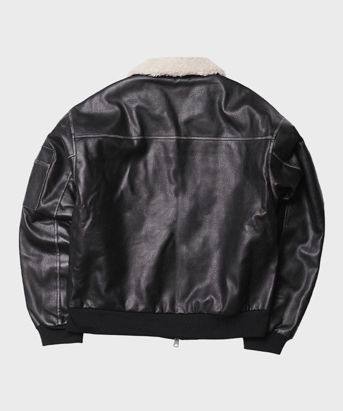 아티스트웨어(ARTISTWEAR) [2COLORS] 빈티지 워싱 레더 무스탕 자켓