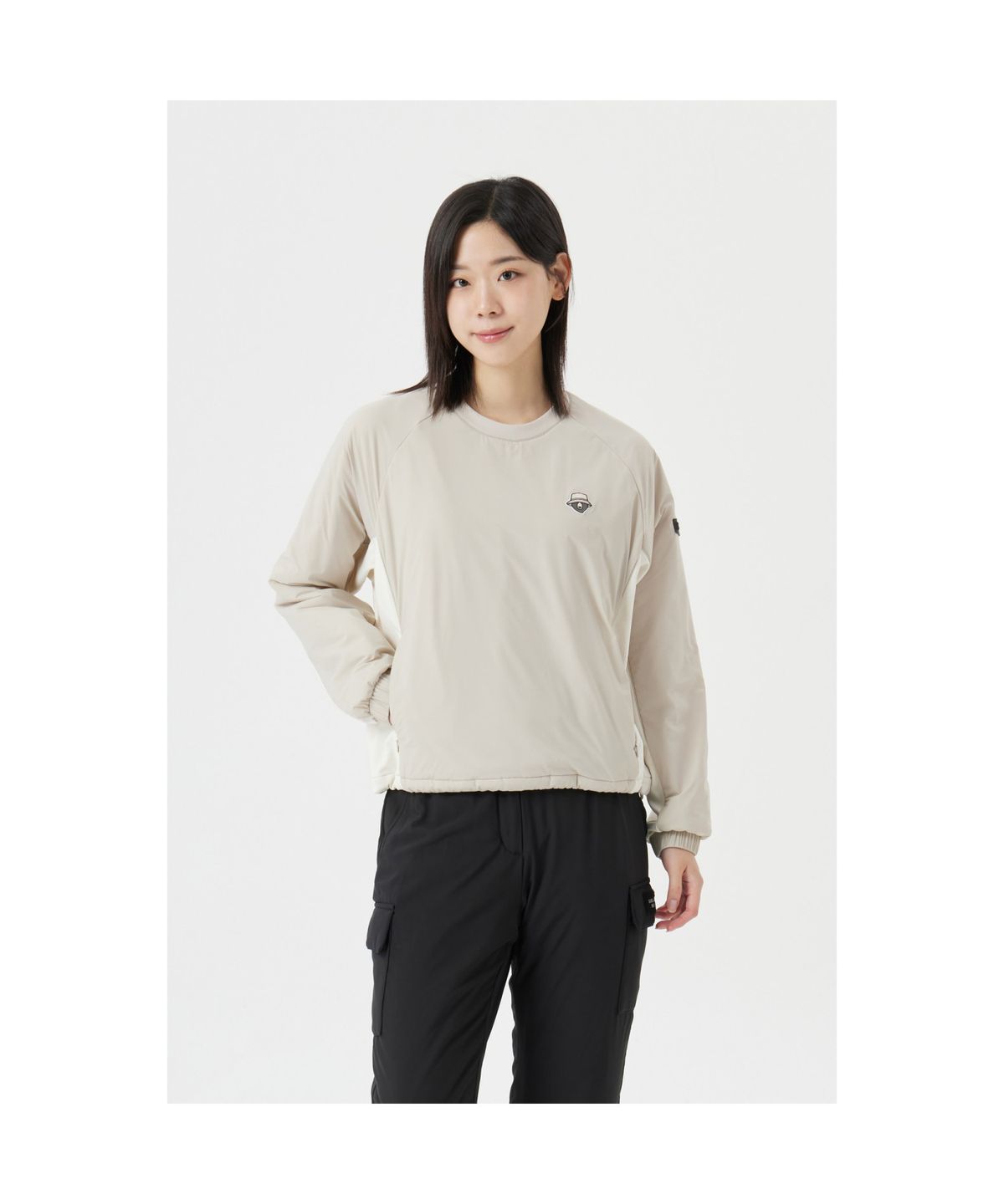 골든베어(GOLDEN BEAR) (W) Padded Woven Sweat G5TAW25881GYX