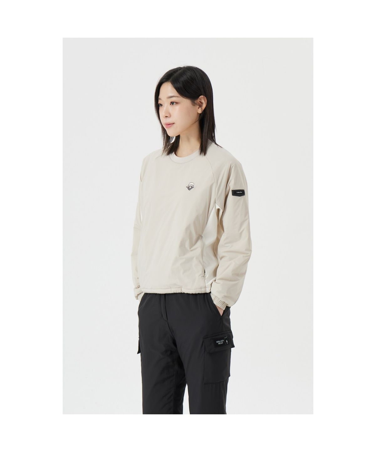 골든베어(GOLDEN BEAR) (W) Padded Woven Sweat G5TAW25881GYX
