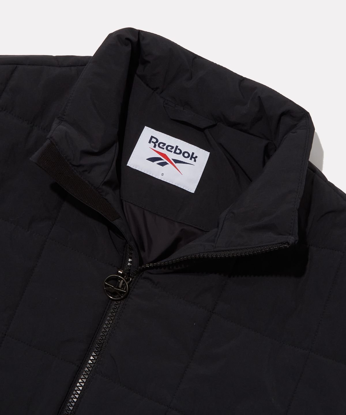 리복(REEBOK) 스퀘어 퀼팅 패딩 자켓 (W) - 블랙
