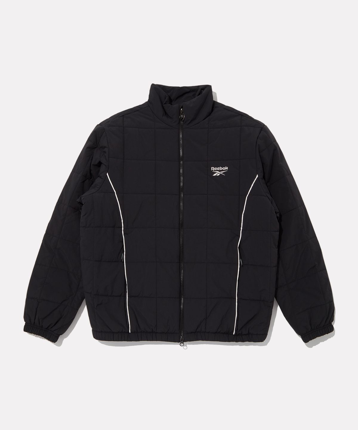 리복(REEBOK) 스퀘어 퀼팅 패딩 자켓 - 블랙