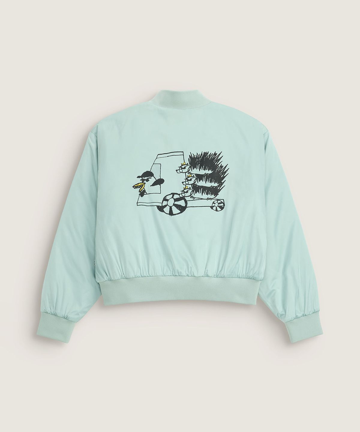 반스(VANS) 리루 크롭 베이스볼 자켓 - 마우브우드 / VN000SPWEMW1