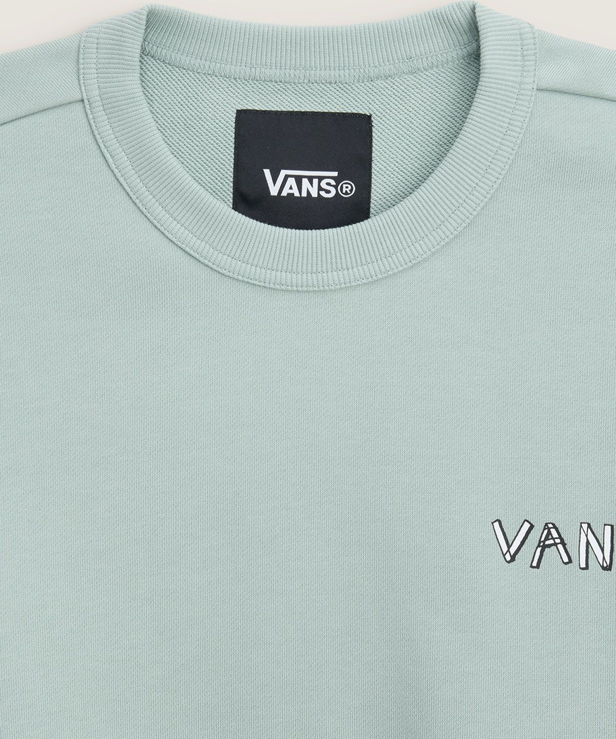 반스(VANS) 리루 GFX 크루티 - 그레이 올리브 / VN000TRREMW1