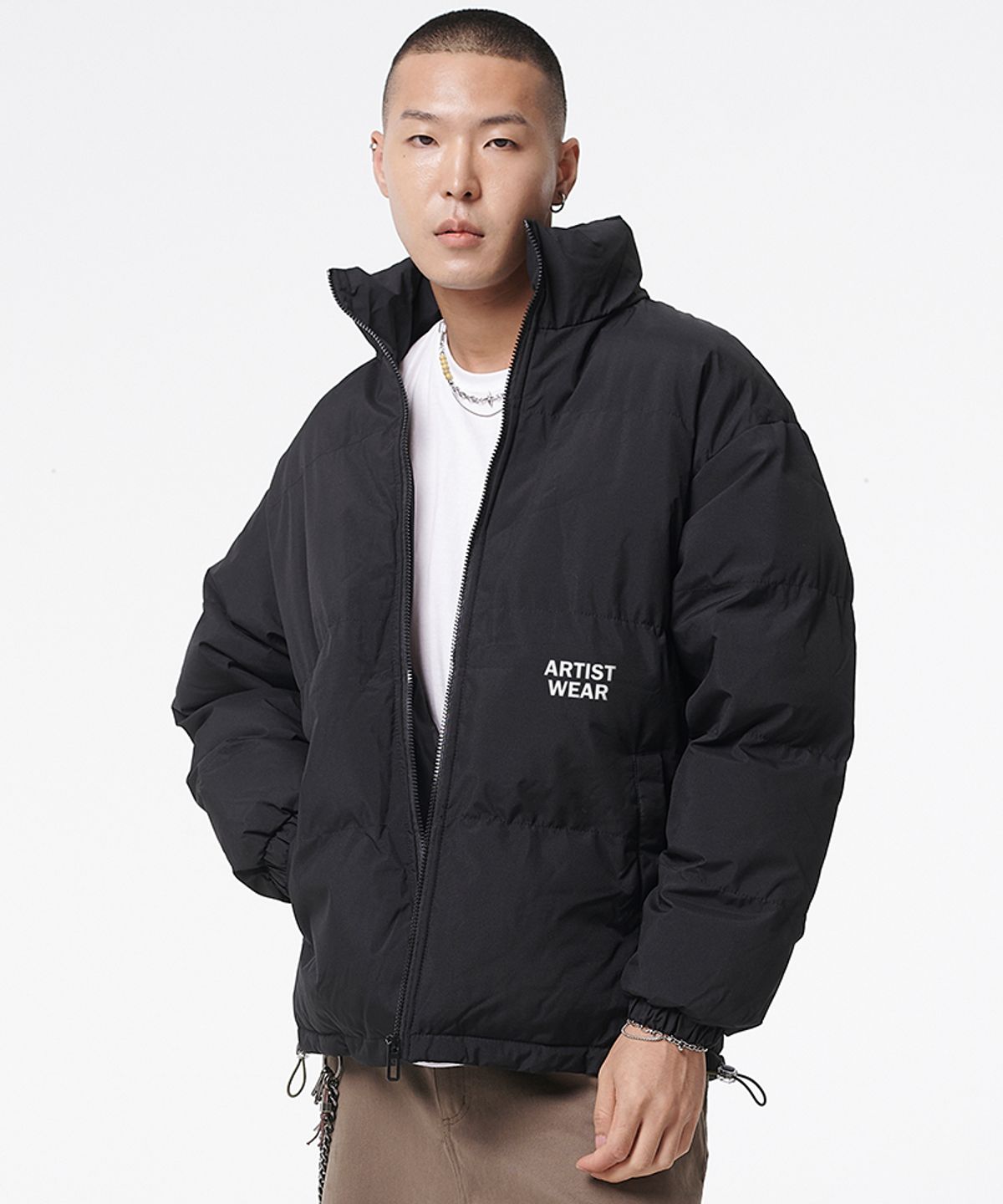 아티스트웨어(ARTISTWEAR) [3COLORS] 사일런트 스카이 데일리 푸퍼 숏패딩