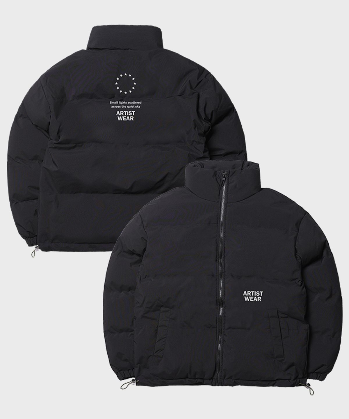 아티스트웨어(ARTISTWEAR) [3COLORS] 사일런트 스카이 데일리 푸퍼 숏패딩