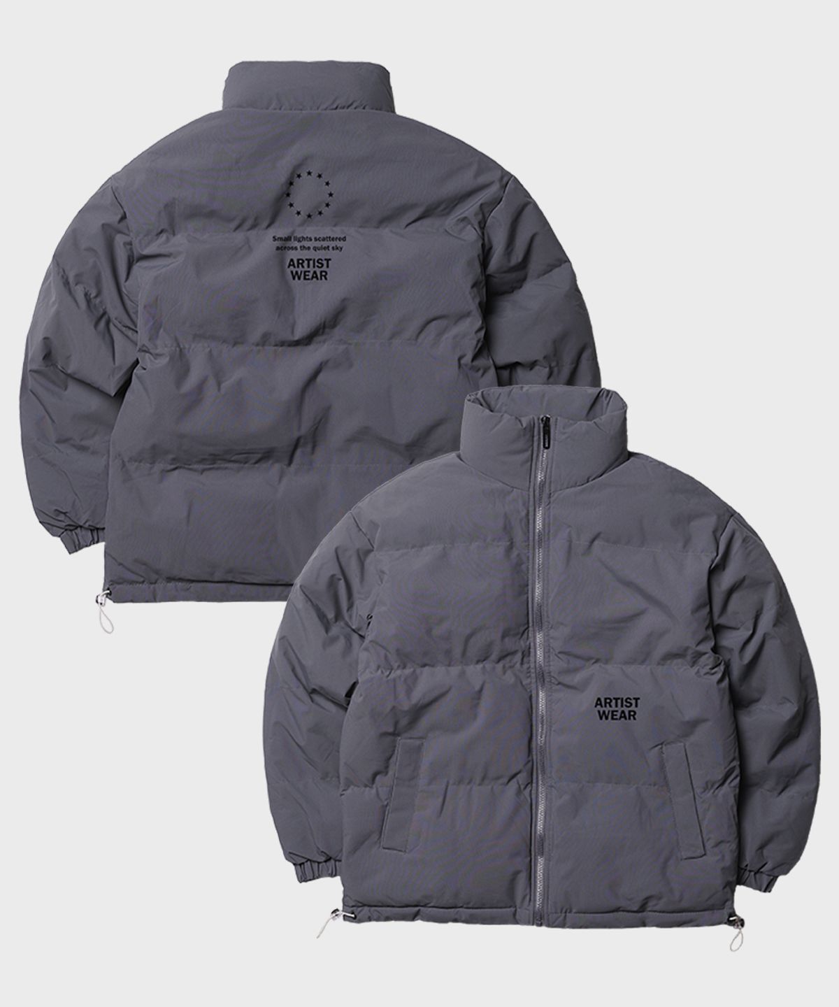 아티스트웨어(ARTISTWEAR) [3COLORS] 사일런트 스카이 데일리 푸퍼 숏패딩