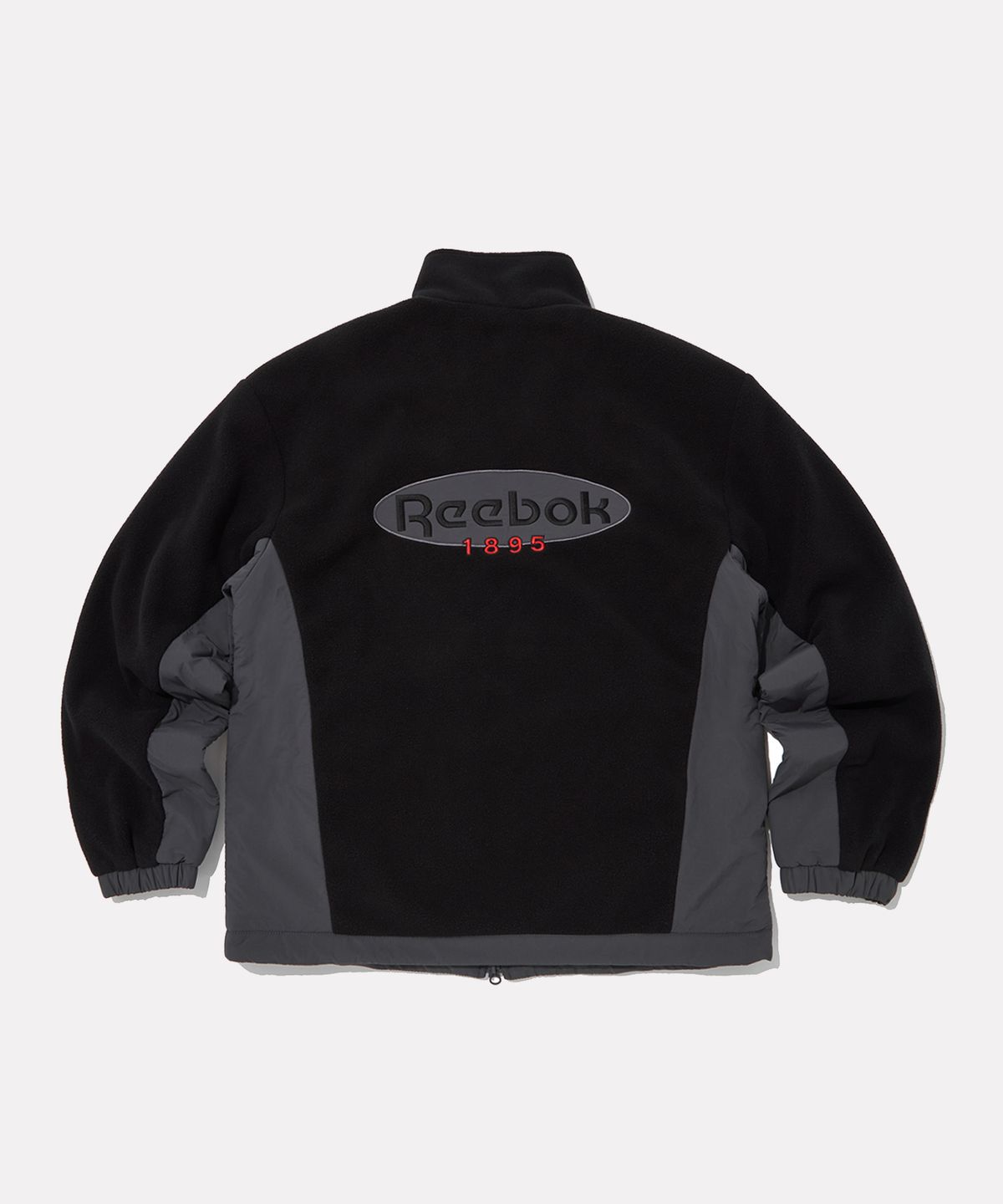 리복(REEBOK) 플리스 리버서블 자켓 - 블랙:차콜