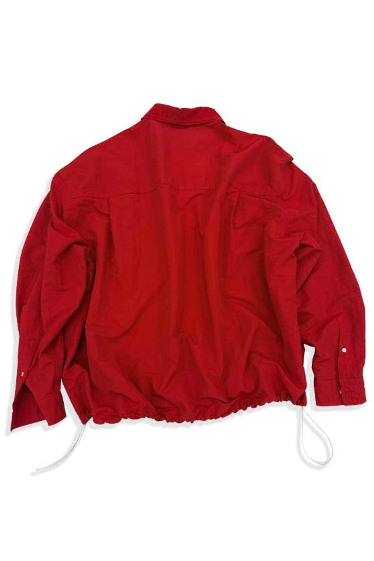 오디너리피플(ORDINARY PEOPLE) Re : Contrast Velvet-Collar Shirt [RED]