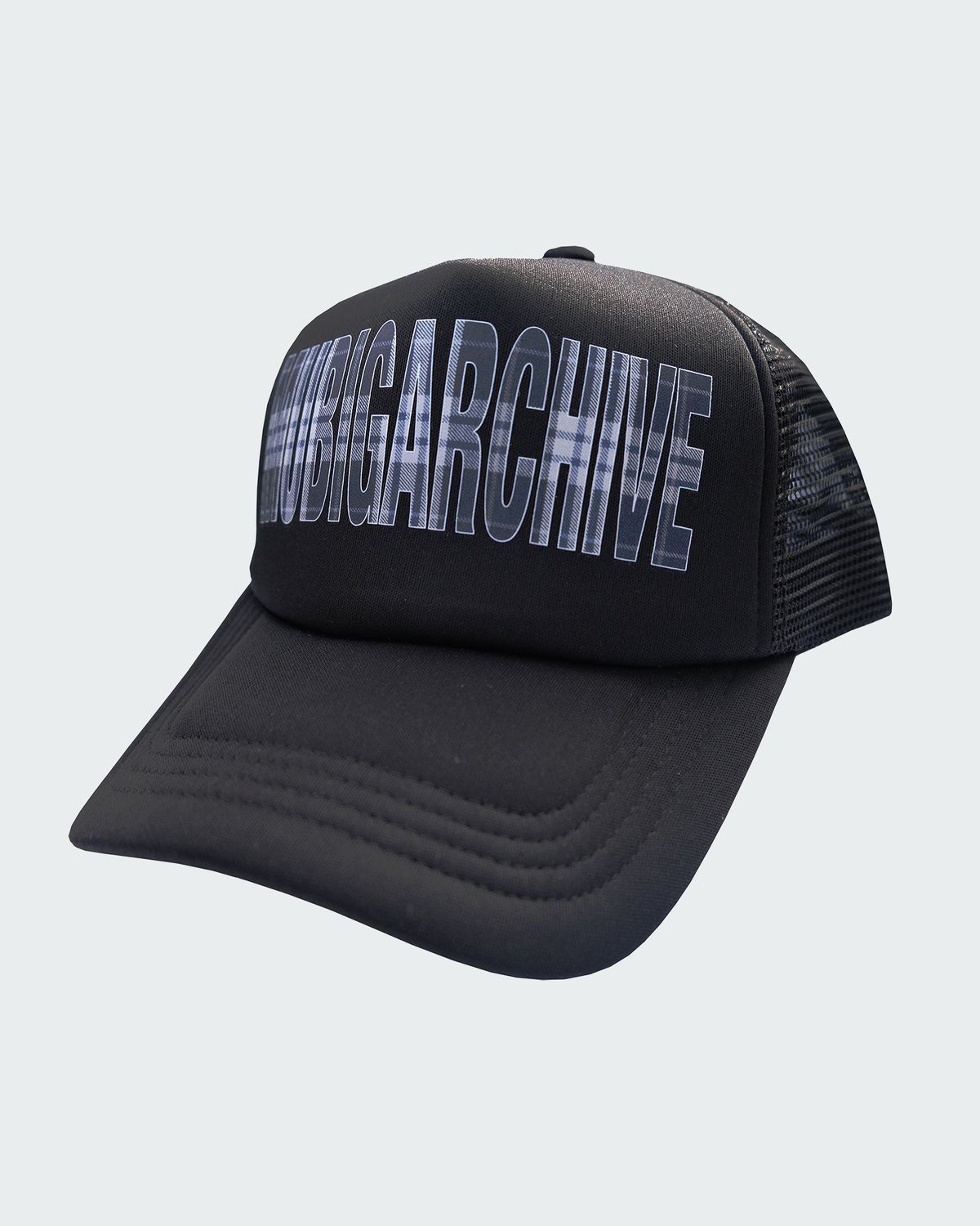 무비그아카이브(MUBIG.ARCHIVE) Plaid Trucker Hat (Navy)