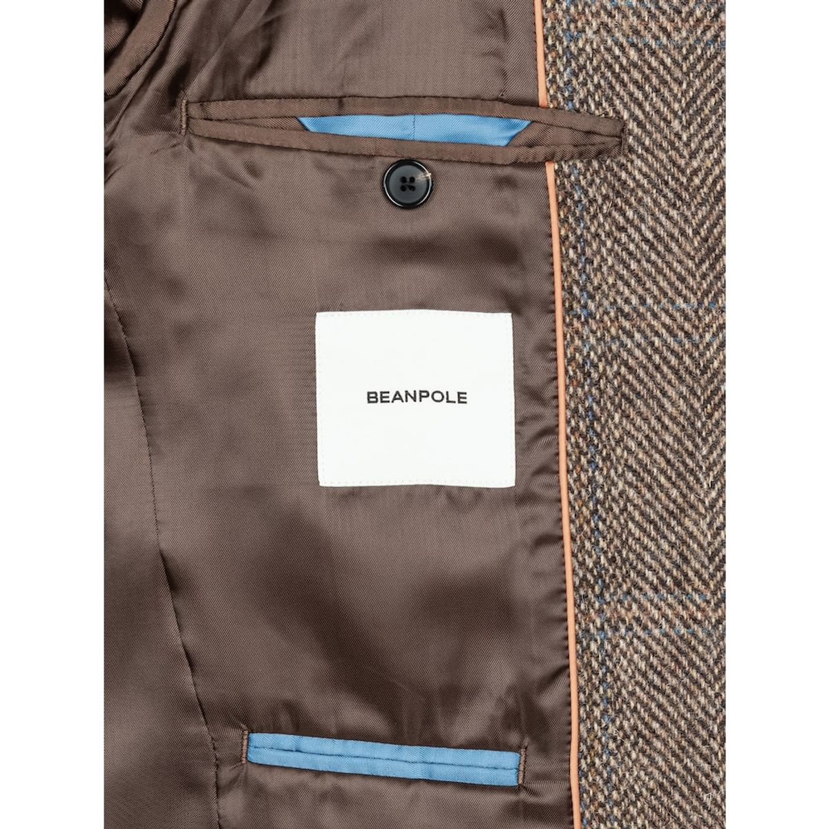 빈폴 멘(BEANPOLE MEN) 해리스 트위드 헤링본 윈도우체크 재킷  베이지