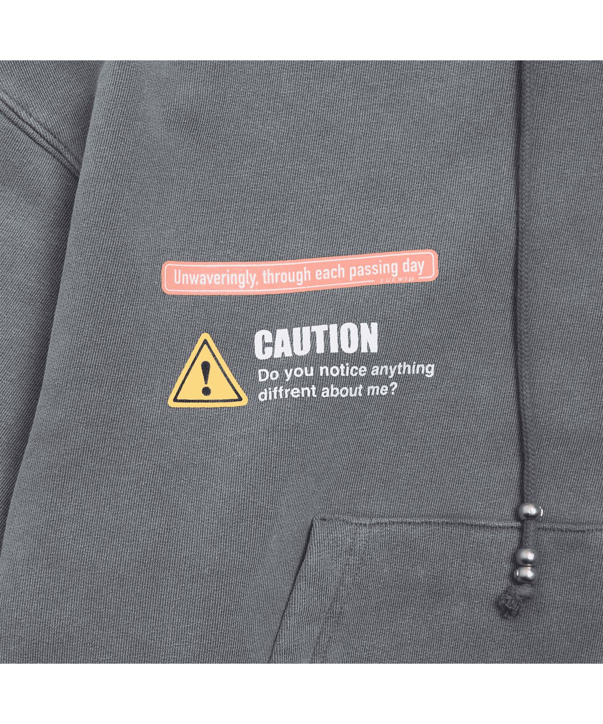 투위드(TUEWID) certified hoodie in light gray