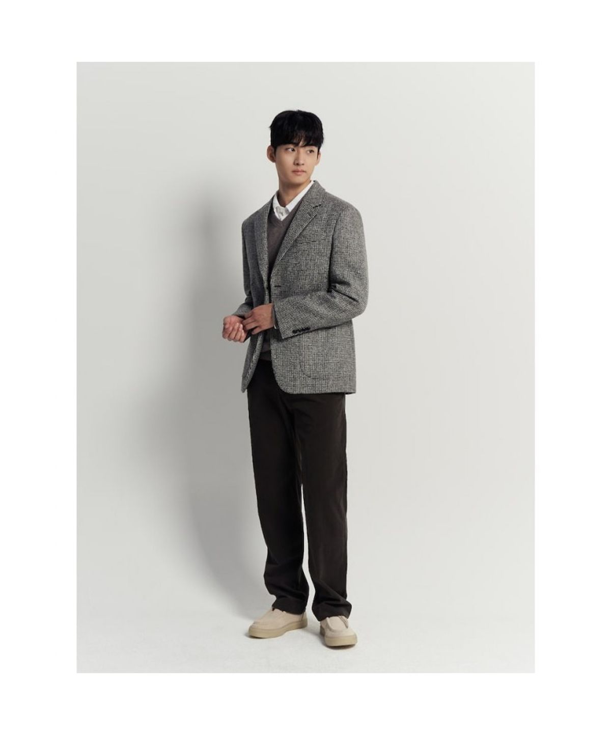 빈폴 멘(BEANPOLE MEN) 말라리우스 트위드 재킷  브라운