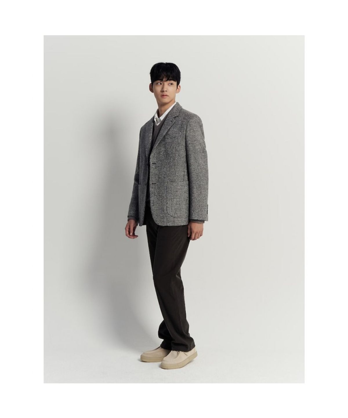 빈폴 멘(BEANPOLE MEN) 말라리우스 트위드 재킷  브라운