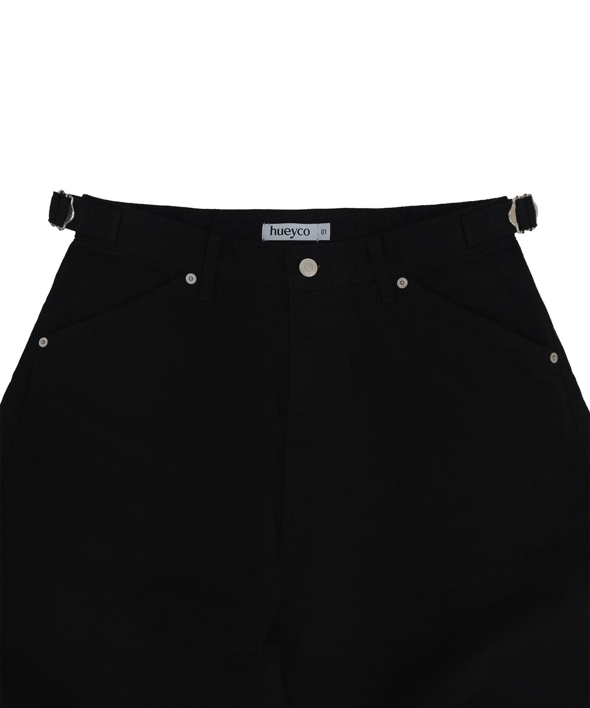 휴이(HUEY) Curved Denim Black