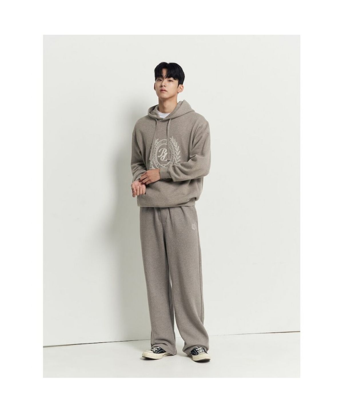 빈폴 멘(BEANPOLE MEN) 헤리티지 스웨트 후디  베이지